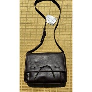 NWT Villager Liz Claiborne Crossbody Purse Rope Detail Gold Accent Snap Closure